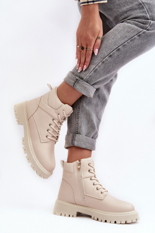  apavi ar rāvējslēdzējiem siltināti smilšu krāsas Gremiva