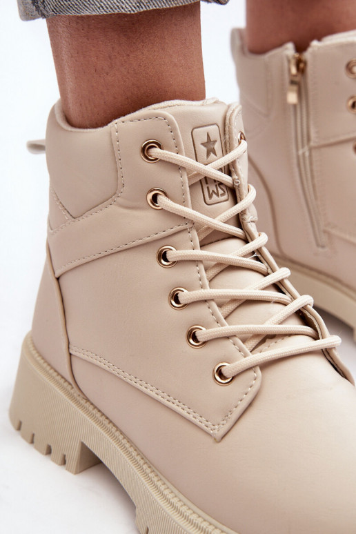  apavi ar rāvējslēdzējiem siltināti smilšu krāsas Gremiva