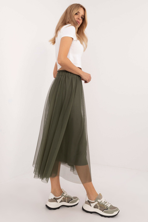 Svārki-DHJ-SD-19568.13X-khaki