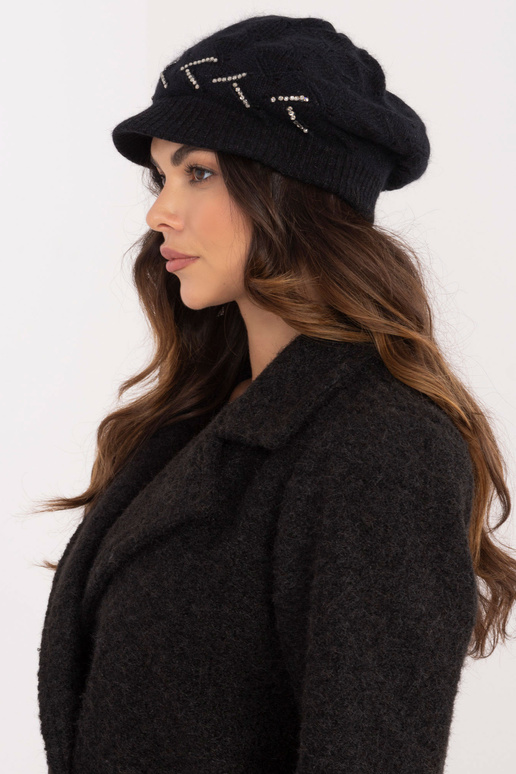 Cepure-AT-CZ-BF-38722-7,55-melna Cepure-AT-CZ-BF-38722-7,55-melna