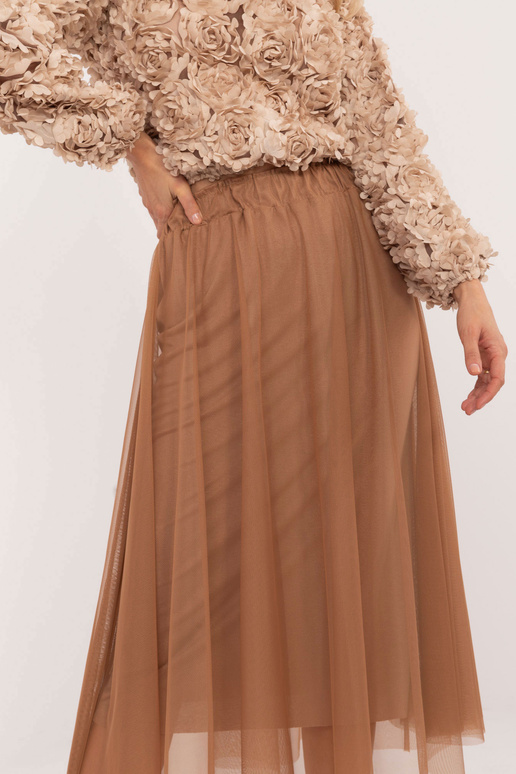 Svārki-DHJ-SD-19568.13X- Bēša krāsa