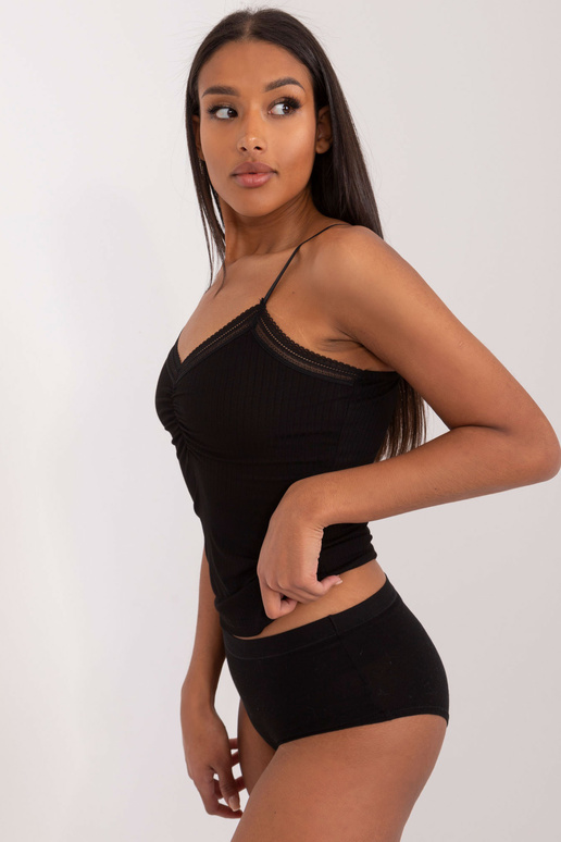 Top tipa blūze -BR-TP-2030-melns