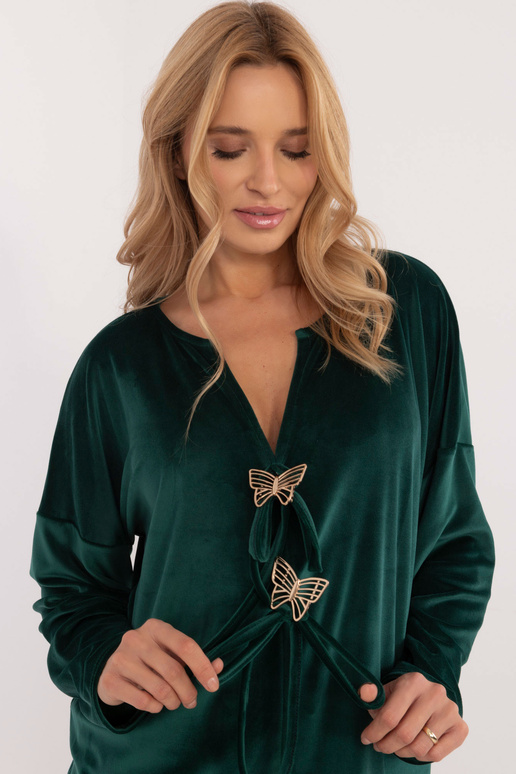 Blūze-DHJ-BZ-19916.03P-tumši zaļa