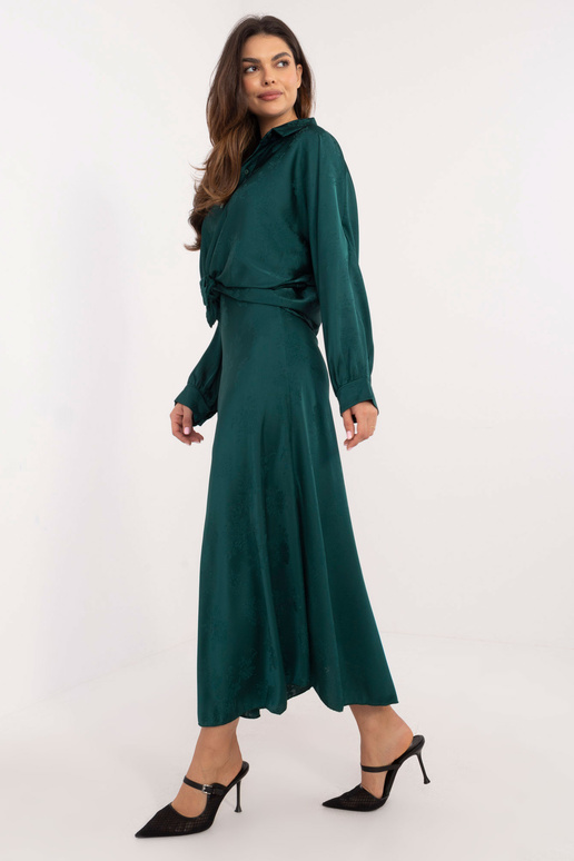 Svārki-DHJ-SD-19293.67-tumši zaļi