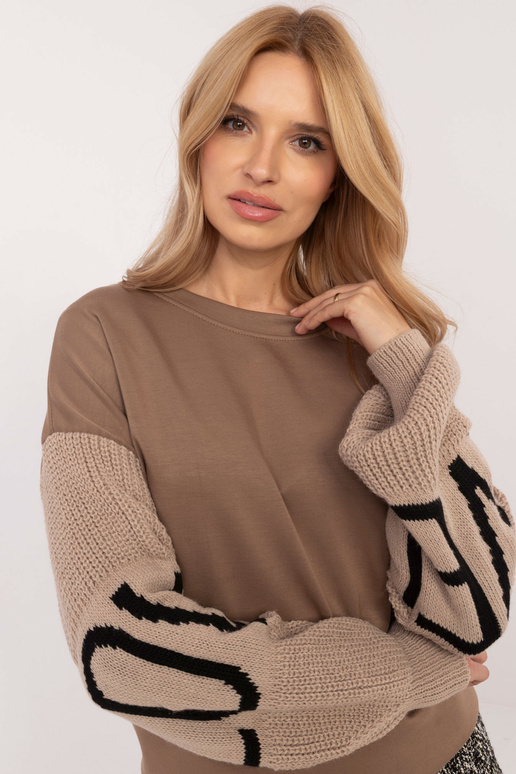 Džemperis-MI-BL-M5975.26P-tumši bēšs