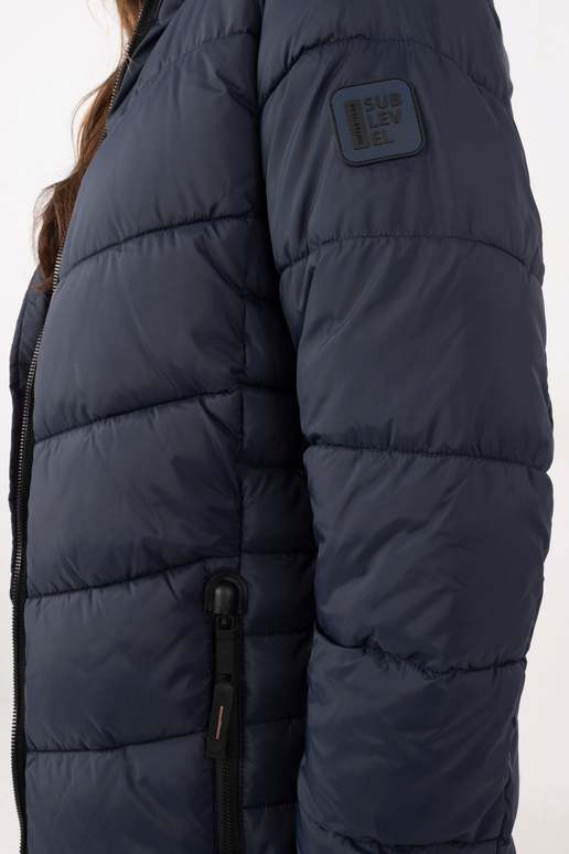 Mētelis-D51160XB44540A3- tumši zils