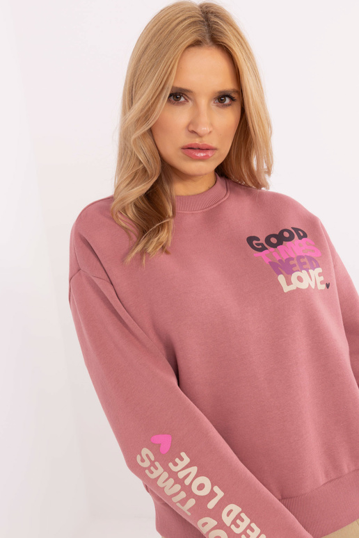 Džemperis - D10600T02695A - tumši rozā
