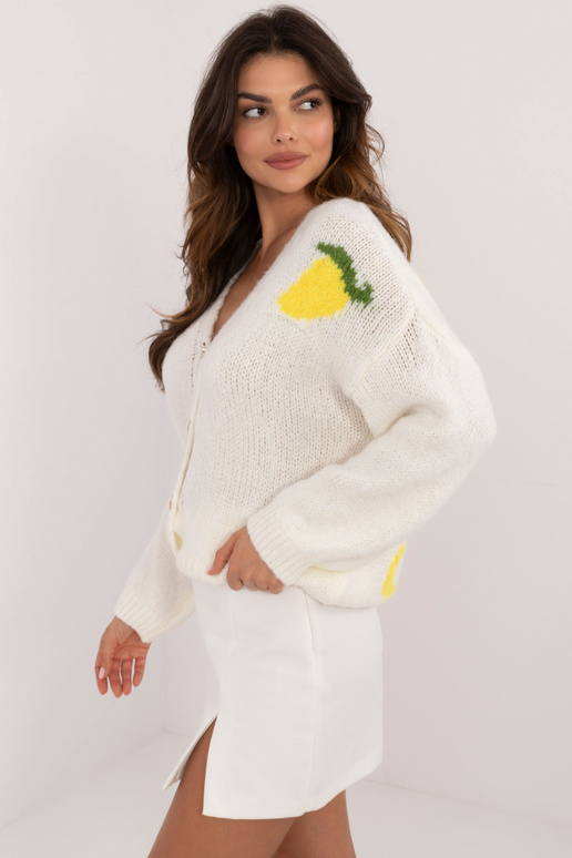 Džemperis -MI-SW-2108.92- balta krāsa