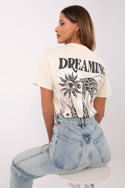 T-krekls-D12022AC02645H-gaiši bēšs