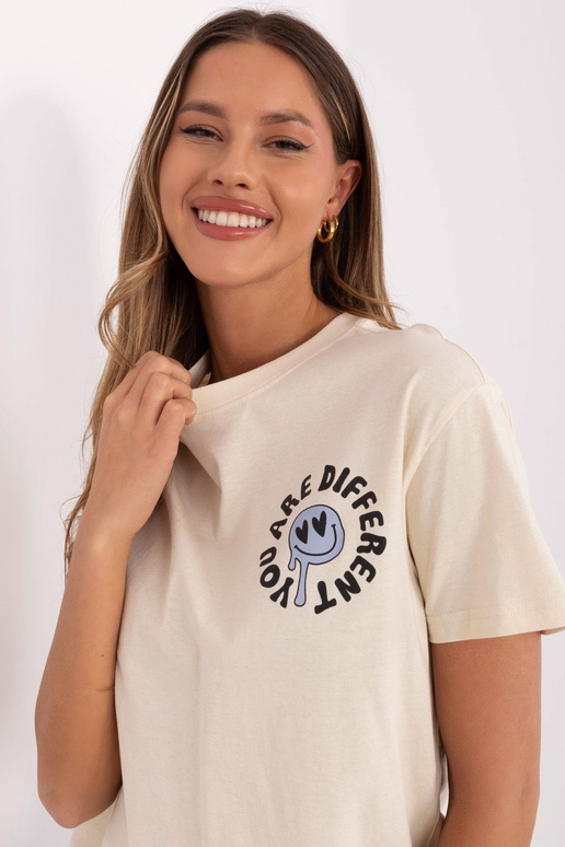 T-krekls-D12022AC02645E-gaiši bēšs