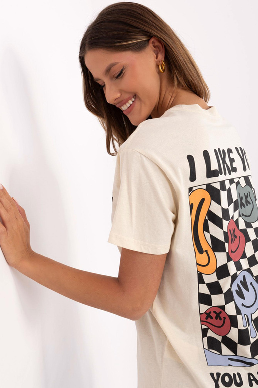 T-krekls-D12022AC02645E-gaiši bēšs