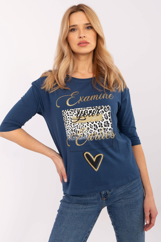 Blūze-CLM-BZ-0014.42- tumši zila