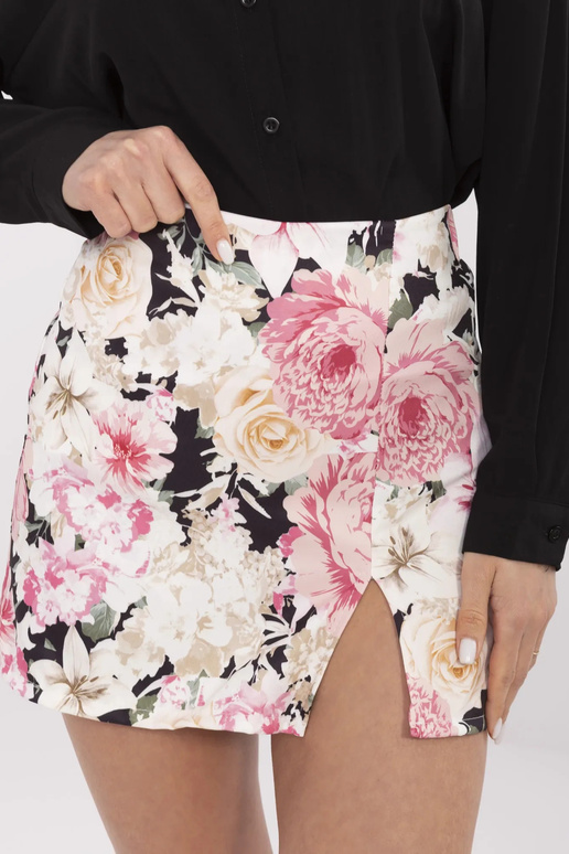 Svārki-DHJ-SD-A8933.12-melni-rozā