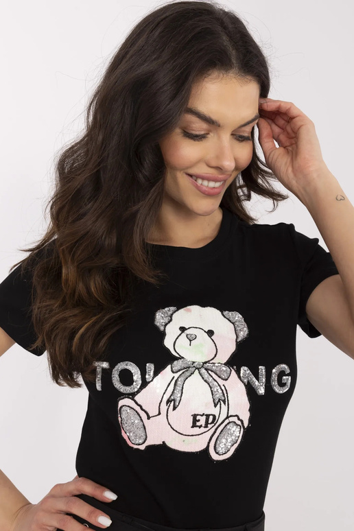 T-krekls-NM-TS-JX-09328.65P-melns-rozā