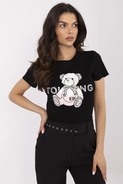 T-krekls-NM-TS-JX-09328.65P-melns-rozā