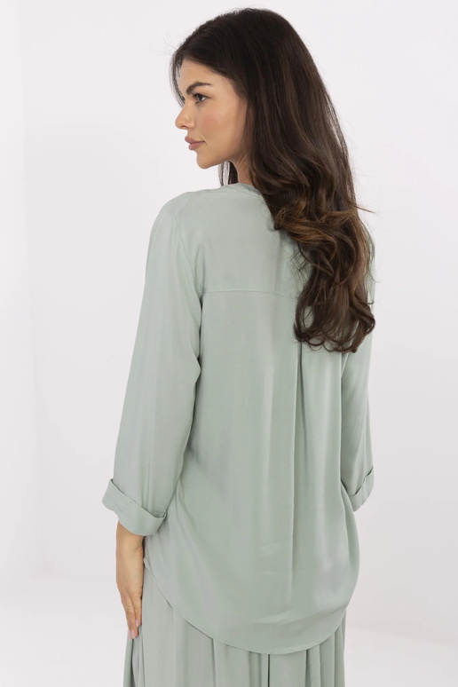 Blūze-D73761M11174B-pistāciju krāsā