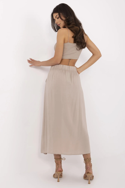 Svārki-D73761M50222A-tumši bēši