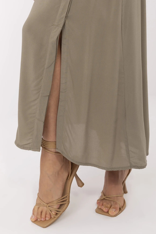 Svārki-D73761M50222A-haki krāsā