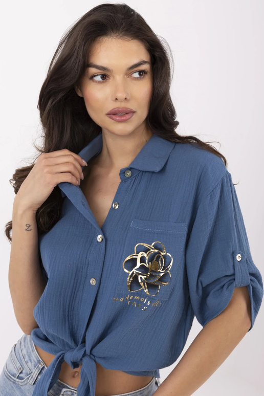 Krekls-DHJ-KS-8595-1,66-tumši zils