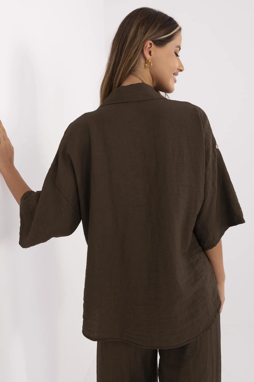 Krekls-MI-KS-6537.74P-tumši brūns