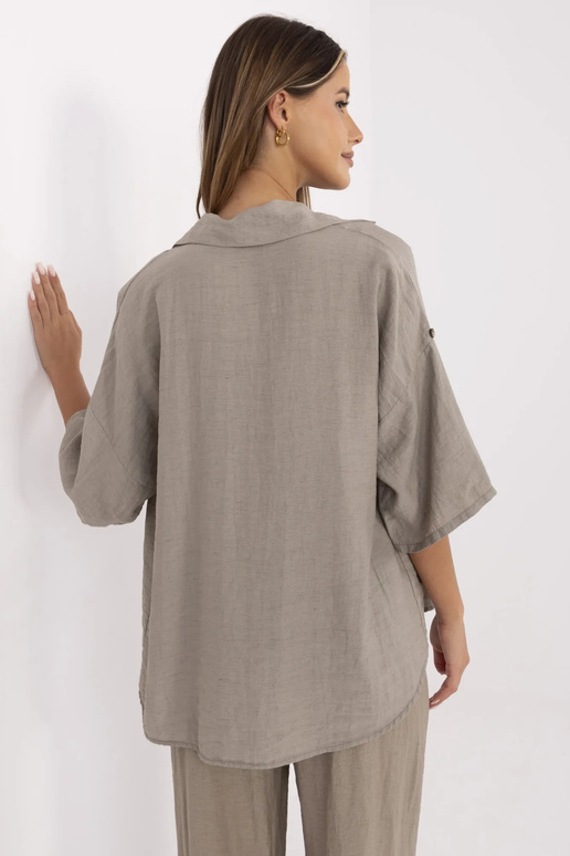 Krekls-MI-KS-6537.74P-tumši bēšs