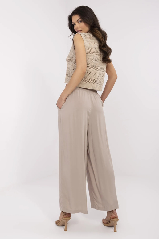 Bikses-D73761M62237B-tumši bēša