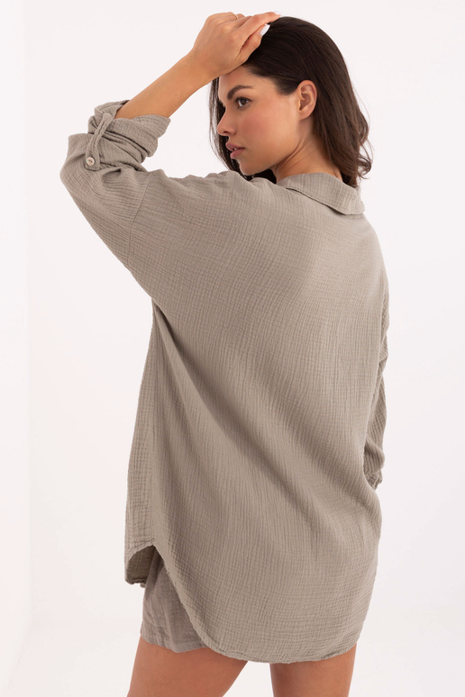 Tumši smilšu krāsas krekliņš