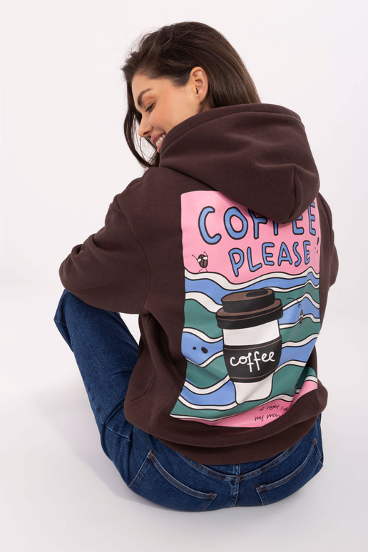 Tumši brūns džemperis