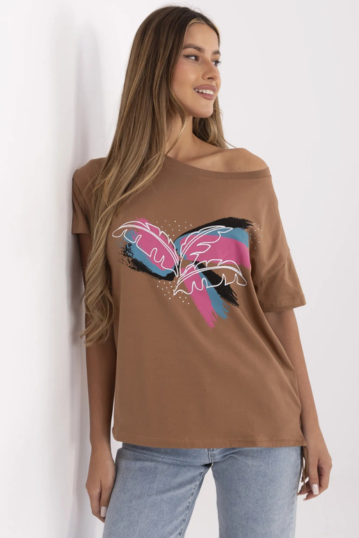 T-krekls-CLM-TS-1019.79-gaiši brūns