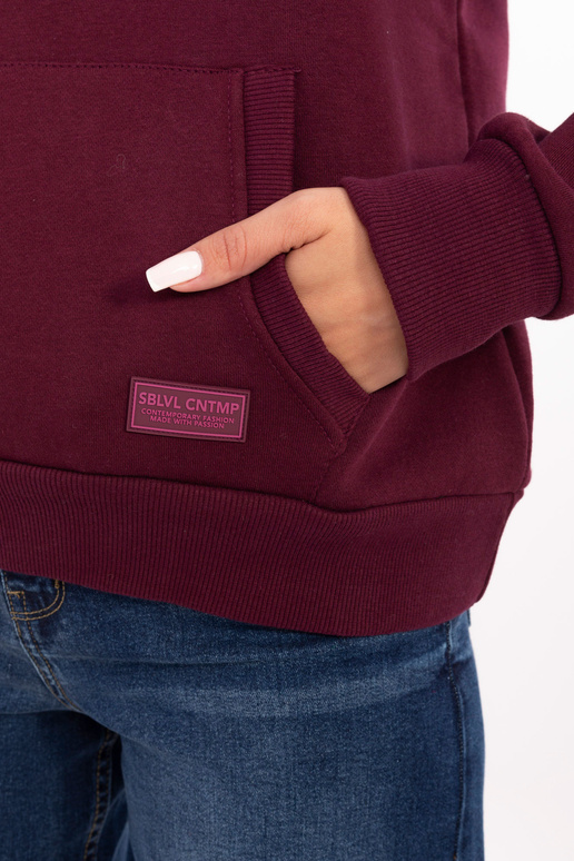 Bordo krāsas džemperis