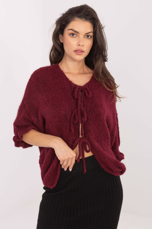 Bordo krāsas džemperis
