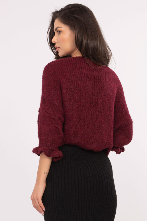 Bordo krāsas džemperis
