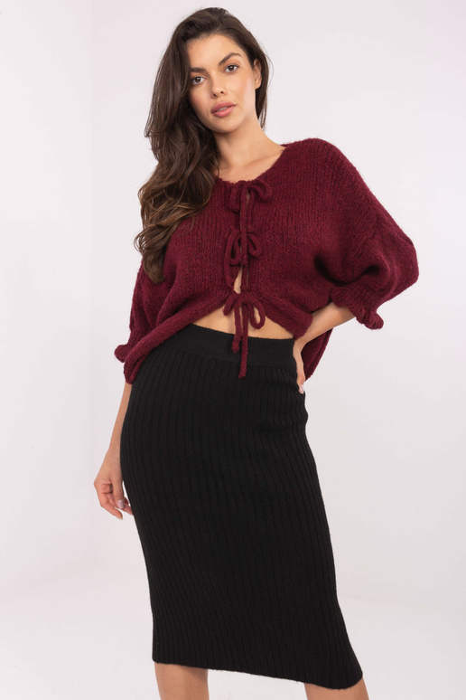 Bordo krāsas džemperis