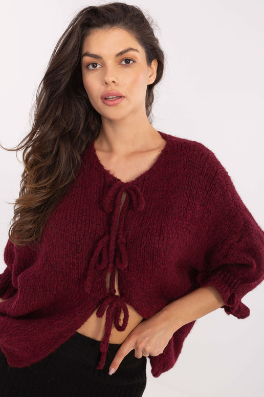 Bordo krāsas džemperis