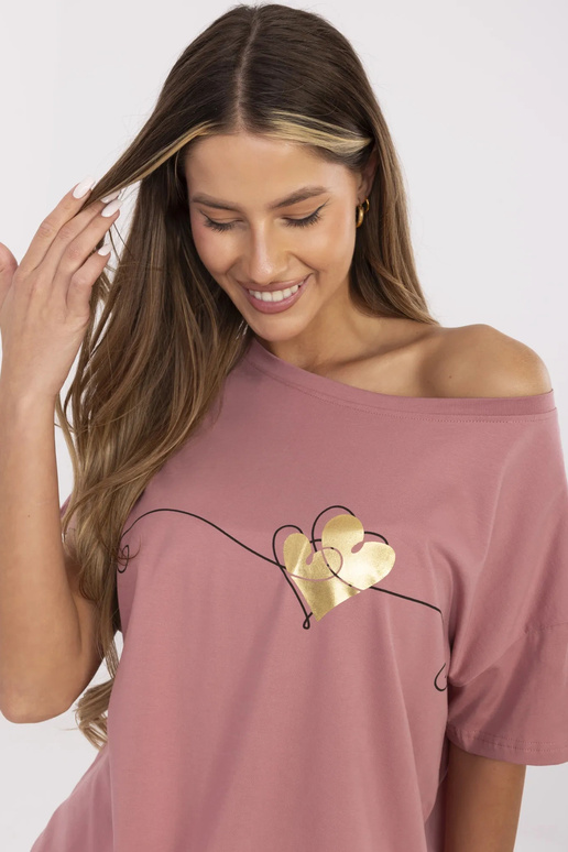 T-krekls-CLM-TS-1017.03-tumši rozā