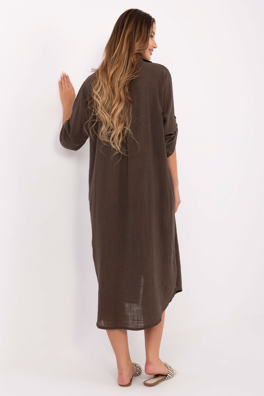 Tumši brūna kleita