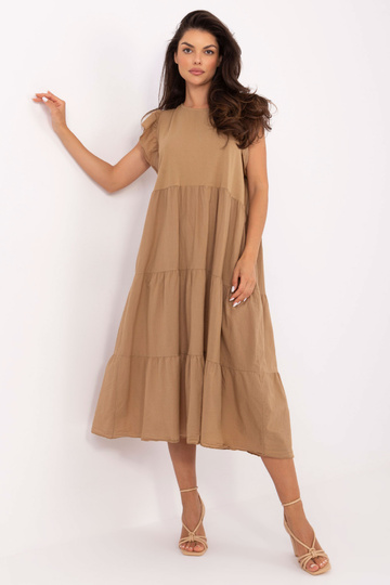 Kamieļu krāsas kleita 2