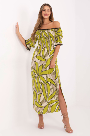 Haki krāsas kleita 2