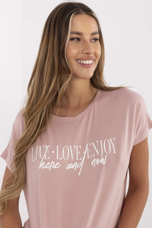 T-krekls-D12100M02737A-gaiši rozā