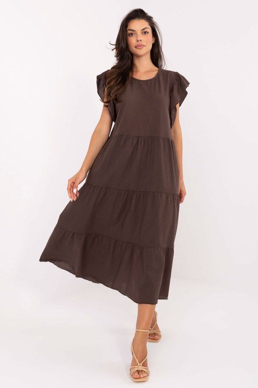 Tumši brūna kleita