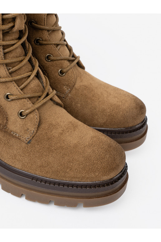  zamšādas kurpes odcieniu brązu