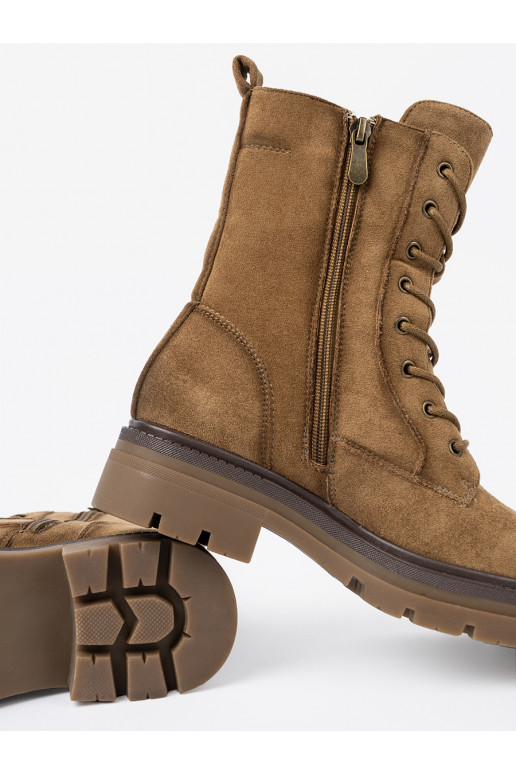  zamšādas kurpes odcieniu brązu