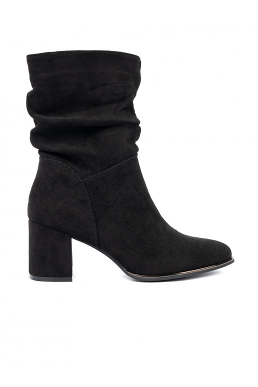 Sieviešu puszābaki  Melnas krāsas z eleganckim marszczeniem