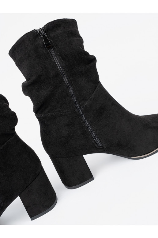 Sieviešu puszābaki  Melnas krāsas z eleganckim marszczeniem