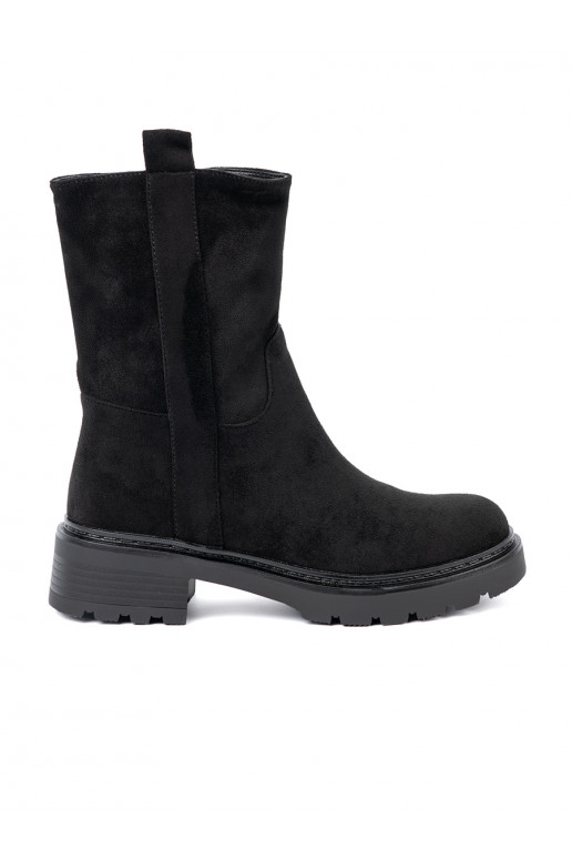 Melns zābaki  z cholewką 