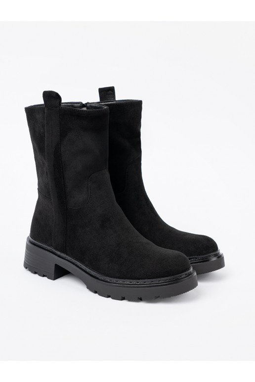 Melns zābaki  z cholewką 