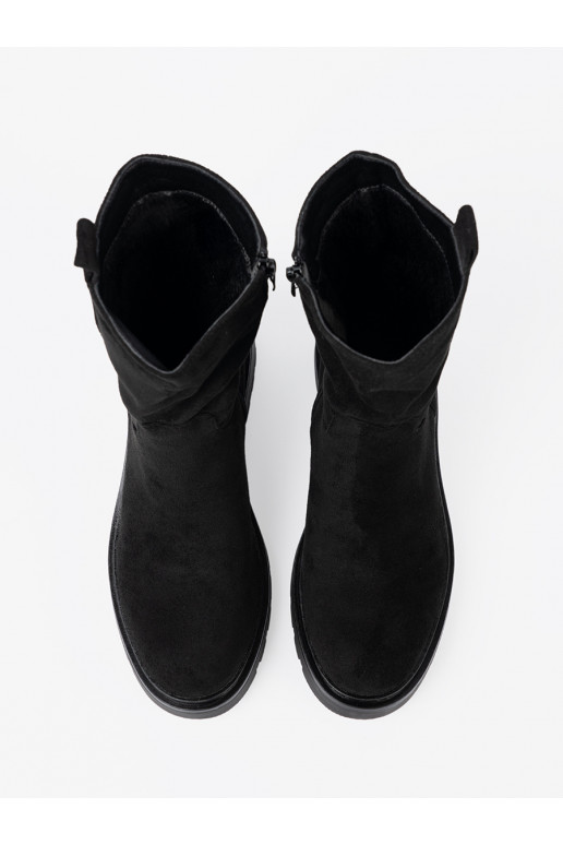 Melns zābaki  z cholewką 