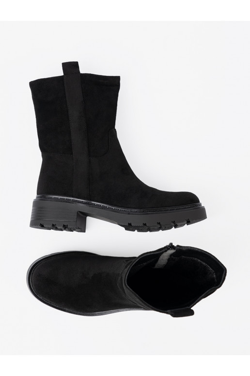 Melns zābaki  z cholewką 