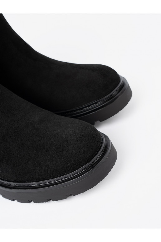 Melns zābaki  z cholewką 