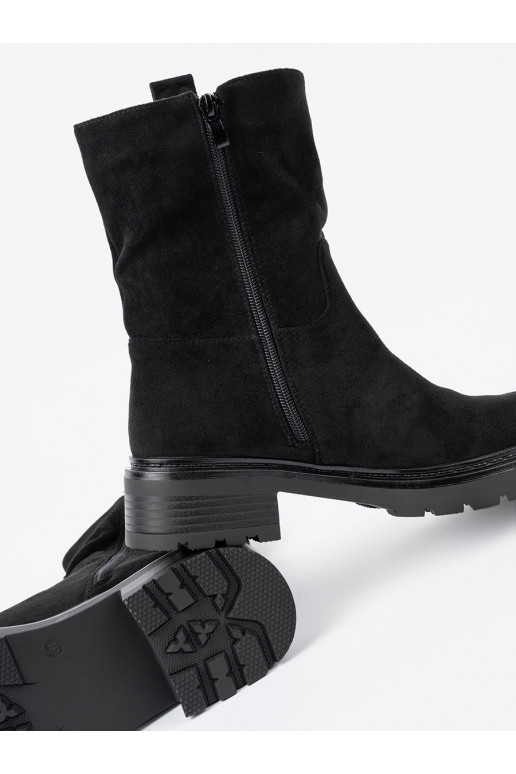 Melns zābaki  z cholewką 